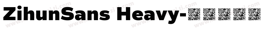 ZihunSans Heavy字体转换